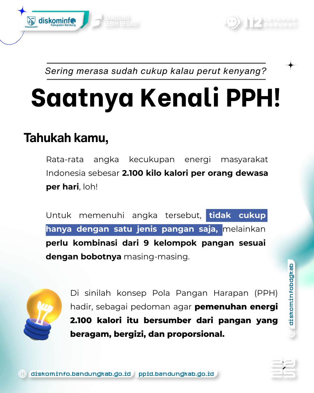 Konsumsi Pangan Belum Beragam, Skor PPH Perlu Ditingkatkan 2 - Portal Satu Data Kab. Bandung